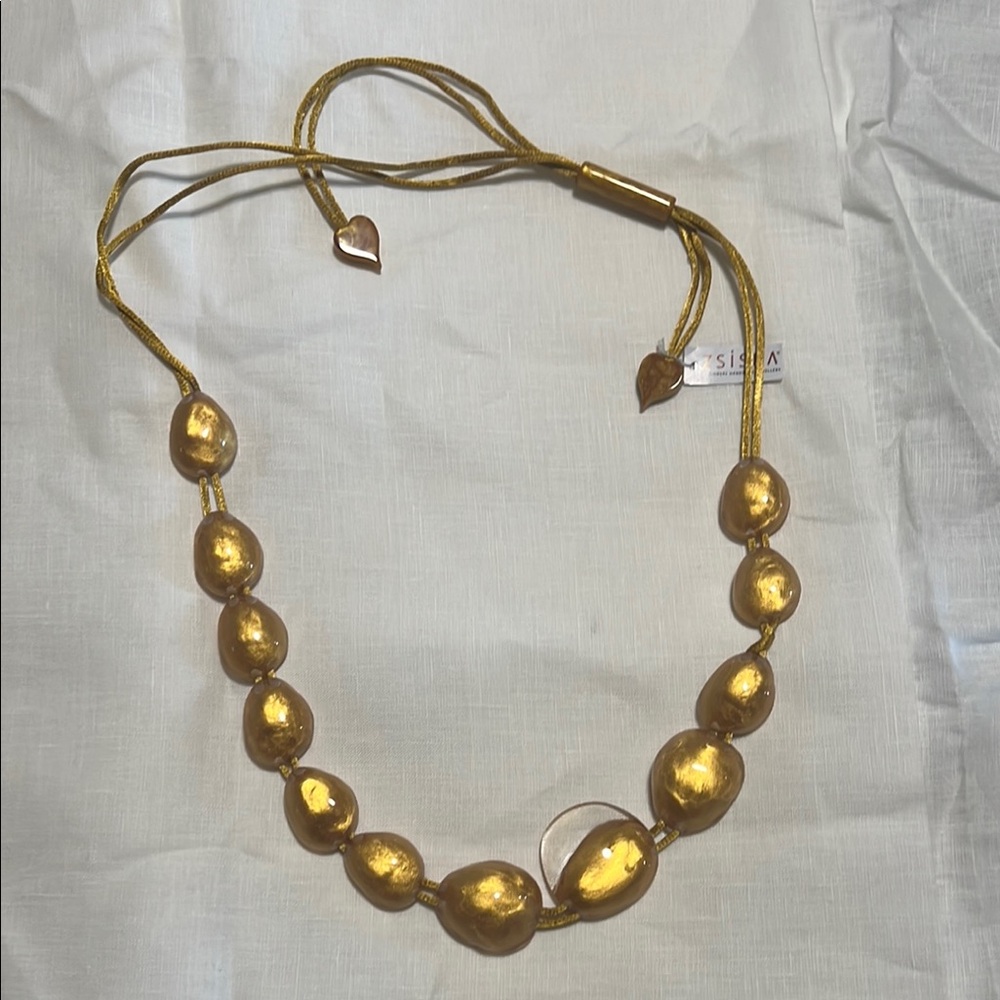 Gold Beaded Necklace